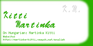 kitti martinka business card